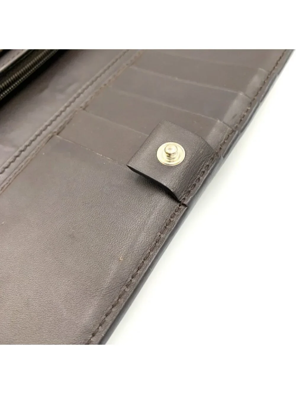 ★SOLD★ Gucci New Ophidia GG Supreme Leather Brown Wallet Gold - Picture 11 of 15